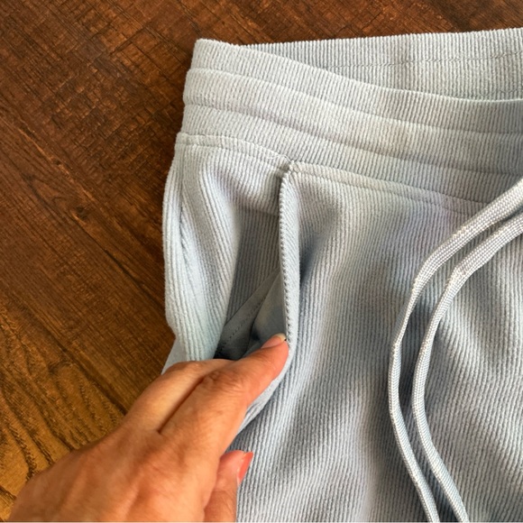 Marc New York Ladies Ribbed Joggers Sweatpants Elastic Waist Size S Water Blue - Picture 8 of 15